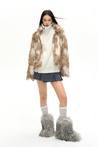 [NAWS] Dual tone fur coat