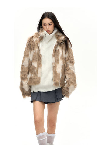 [NAWS] Dual tone fur coat