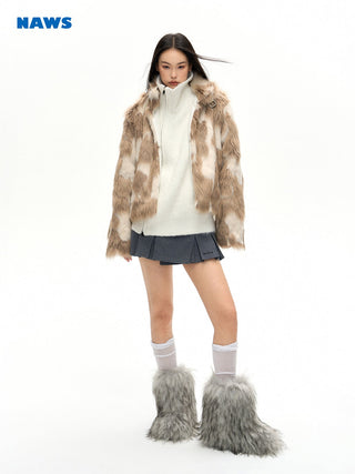 [NAWS] Dual tone fur coat