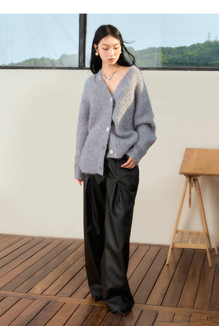 [NAWS] V-neck starry wool cardigan