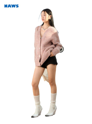 [NAWS] V-neck starry wool cardigan