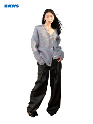 [NAWS] V-neck starry wool cardigan