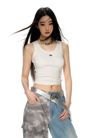 [NAWS] Slim fit high elastic knitted vest