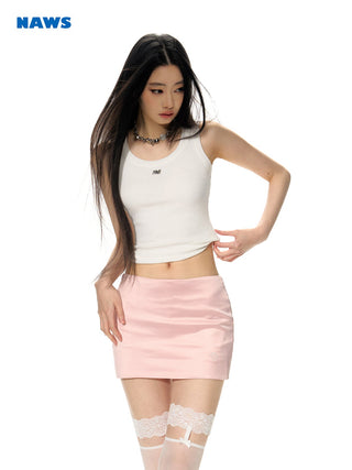 [NAWS] Slim fit high elastic knitted vest