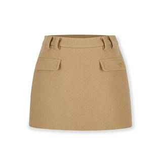 [NAWS] Belted wool overcoat & skirt