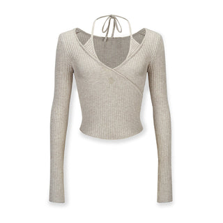 [NAWS] Halter Slim Fit Long Sleeve Knit Cardigan