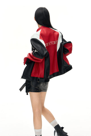 [NAWS] Heavy-duty motorcycle leather jacket