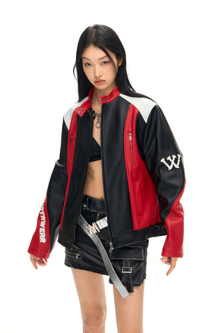 [NAWS] Heavy-duty motorcycle leather jacket