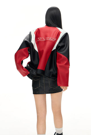 [NAWS] Heavy-duty motorcycle leather jacket