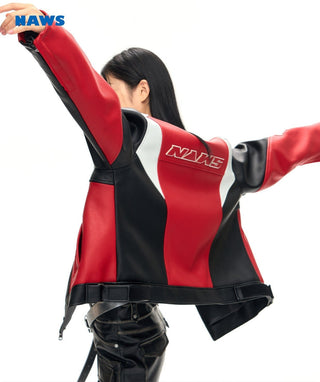 [NAWS] Heavy-duty motorcycle leather jacket