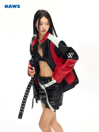 [NAWS] Heavy-duty motorcycle leather jacket