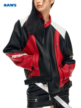 [NAWS] Heavy-duty motorcycle leather jacket