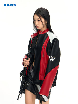 [NAWS] Heavy-duty motorcycle leather jacket