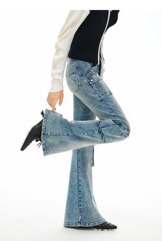 [NAWS] High waist cargo jeans