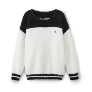 [NAWS] Oversized contrast color sweater
