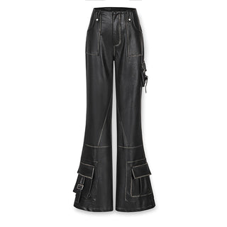 [NAWS] Heavy-duty flared leather pants