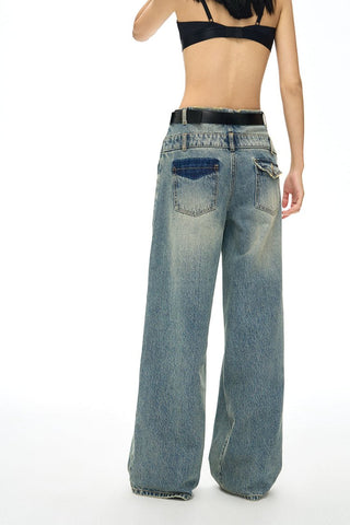 [NAWS] Double Waistband Loose Straight Jeans 2.0