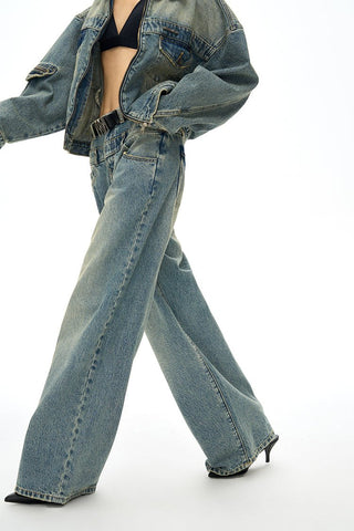 [NAWS] Double Waistband Loose Straight Jeans 2.0