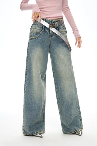 [NAWS] Double Waistband Loose Straight Jeans 2.0