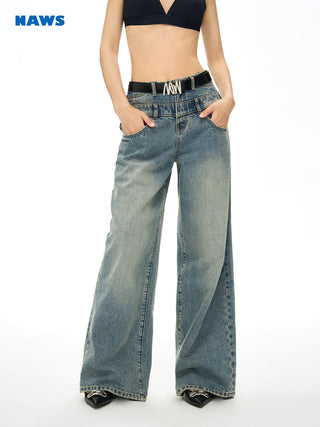 [NAWS] Double Waistband Loose Straight Jeans 2.0