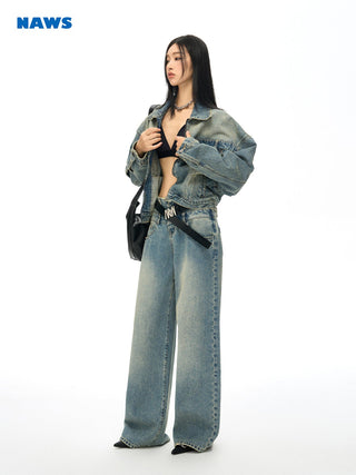 [NAWS] Double Waistband Loose Straight Jeans 2.0