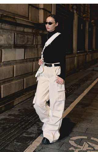 [NAWS] Half-turtleneck slim-fit sweater