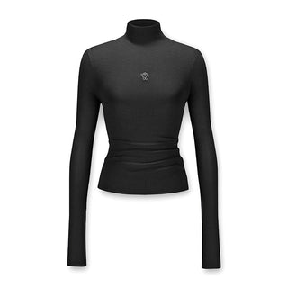 [NAWS] Half-turtleneck slim-fit sweater