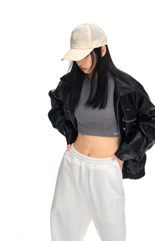 [NAWS] Oversized leather jacket