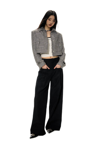 [NAWS] Chic Chain Short Wool-Jacket