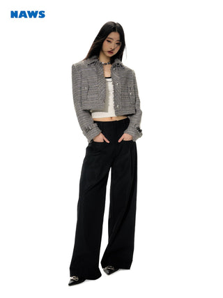 [NAWS] Chic Chain Short Wool-Jacket