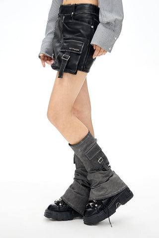 [NAWS] Double zipper dirty wash leg sleeves