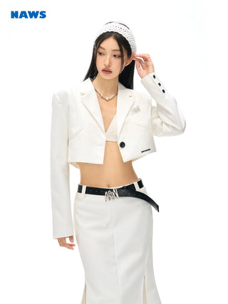 [NAWS] Cropped suit jacket