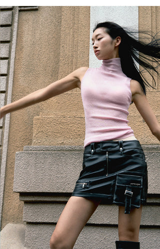 [NAWS] Hand-rubbed leather skirt