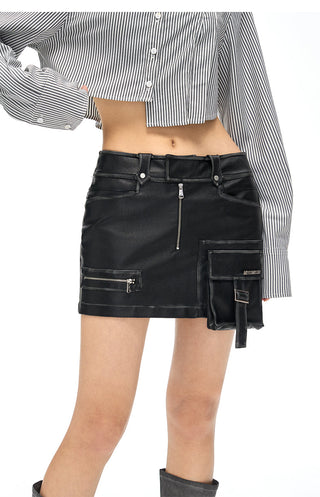 [NAWS] Hand-rubbed leather skirt