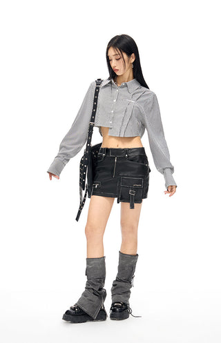 [NAWS] Hand-rubbed leather skirt
