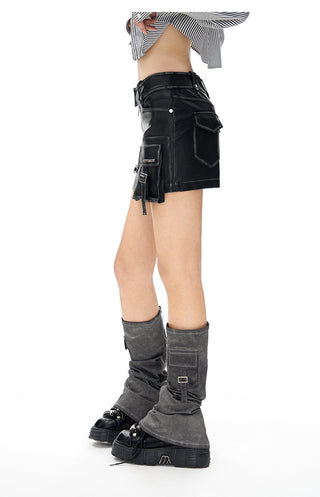 [NAWS] Hand-rubbed leather skirt
