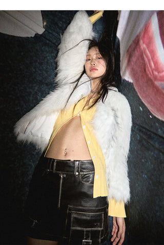 [NAWS] Hand-rubbed leather skirt