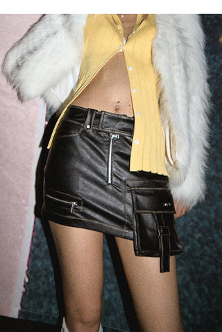 [NAWS] Hand-rubbed leather skirt