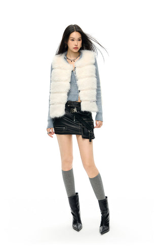 [NAWS] Hand-rubbed leather skirt