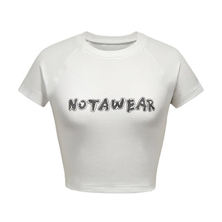 [NAWS] Embroidered cotton crop top