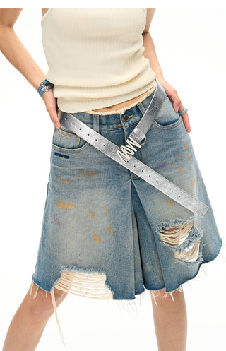 [NAWS] Leather versatile texture belt