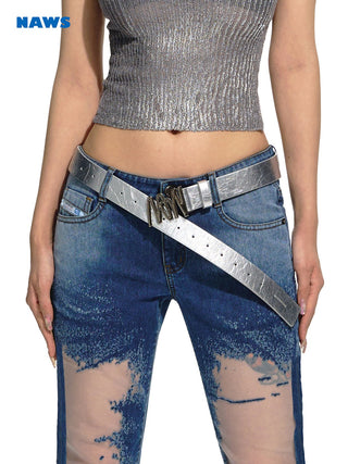 [NAWS] Leather versatile texture belt