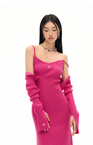 [NAWS] Elastic fishtail wool knitted dress