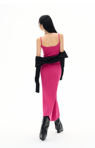[NAWS] Elastic fishtail wool knitted dress