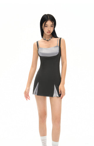 [NAWS] Matte Carbon Grinded Satin Dress