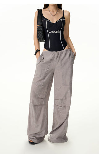 [NAWS] Drawstring  paratrooper pants