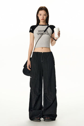 [NAWS] Drawstring  paratrooper pants