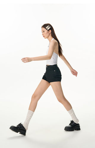 [NAWS] Elastic short-sleeved T-shirt