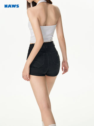 [NAWS] Elastic short-sleeved T-shirt