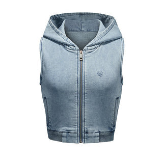 [NAWS] Knitted hooded vest & stretch skirt set